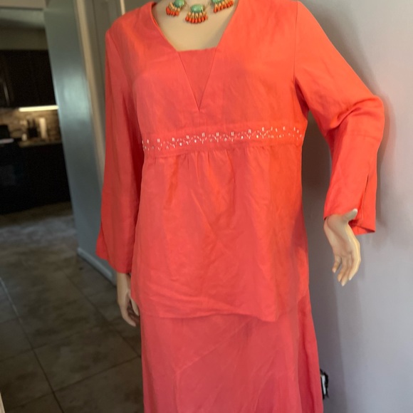 Women Bridgewater studio salmon women Skirt Suit size 22W Church - Picture 4 of 10